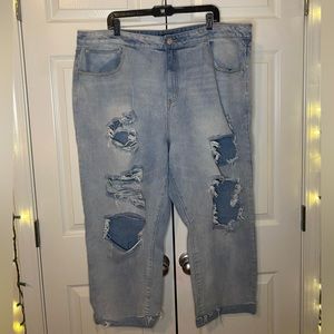 Distressed Mom Jeans by NastyGal - Size uk24 or US20